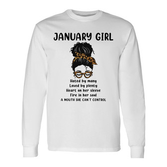 Messy Bun Girl Birthday Gift Personalized Long Sleeve Shirt - Gift - Thegiftio UK
