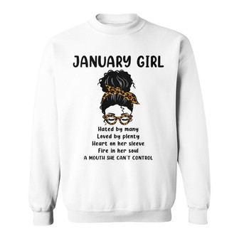 Messy Bun Girl Birthday Gift Personalized Sweatshirt - Gift - Thegiftio UK