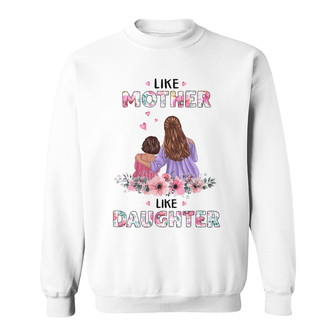 Mom And Little Daughter Floral Custom Shirt - Gift for Mom - Thegiftio UK