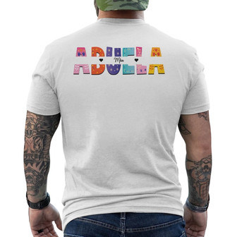 Mom Grandma Colorful Pattern Custom Back Print T-Shirt - Gift for Mom - Thegiftio UK