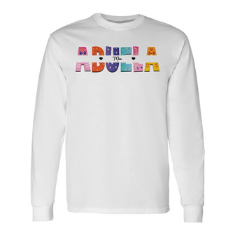 Mom Grandma Colorful Pattern Custom Long Sleeve Shirt - Gift for Mom - Thegiftio UK