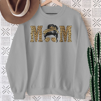 Mom Leopard Number Of Kids Custom Sweatshirt - Gift for Mom - Thegiftio UK