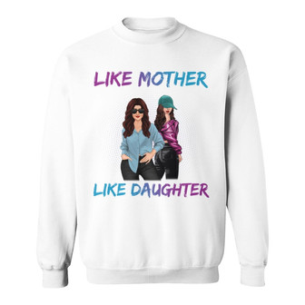 Mother Daughter Posing Linked Forever Custom Sweatshirt - Gift - Thegiftio UK