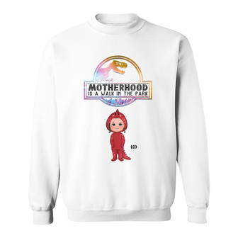 Motherhood Is A Walk In The Park Custom Sweatshirt - For Mom - Thegiftio UK