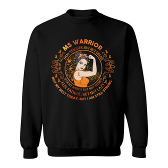 MS Warrior Strong Woman Custom Sweatshirt - Gift for Her - Thegiftio UK