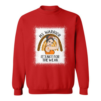 MS Warrior Strong Woman Rainbow Custom Sweatshirt - Thegiftio UK
