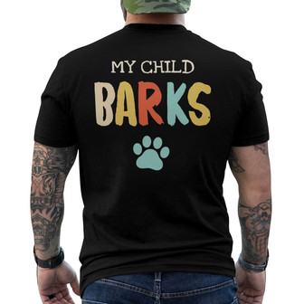 My Children Bark Personalized Back Print T-Shirt - Gift for Dog Lovers - Thegiftio UK