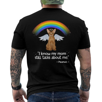My Mom Still Talks About Me Custom Back Print T-Shirt - Memorial Gift - Thegiftio UK
