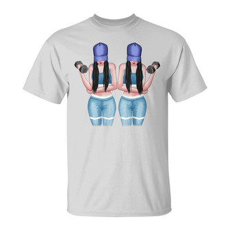 Not Sister By Birth But Sister By Workout Custom T-Shirt - Thegiftio UK