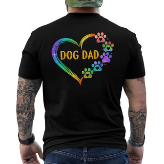 Paws Heart Personalized Back Print T-Shirt - Gift for Dog Lovers - Thegiftio UK