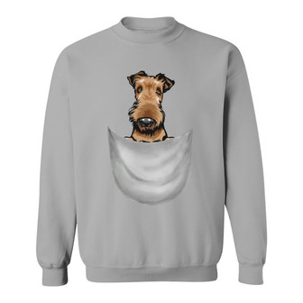 Peeking Dog Pocket Custom Sweatshirt - Gift for Dog Lovers - Thegiftio UK
