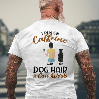Personalized A Woman Cannot Survive On Wine Alone Back Print T-Shirt - Thegiftio UK