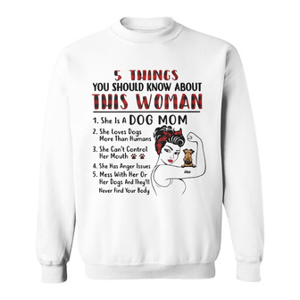 Personalized About This Dog Mom Sweatshirt - Thegiftio UK
