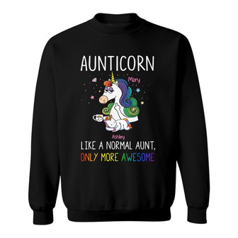Personalized Aunt Unicorn Sweatshirt - Thegiftio UK