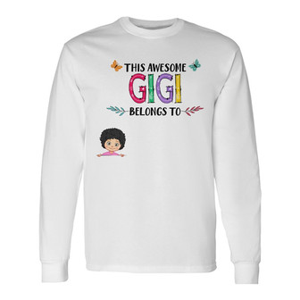 Personalized Awesome Mom Grandma Long Sleeve Shirt - Thegiftio UK