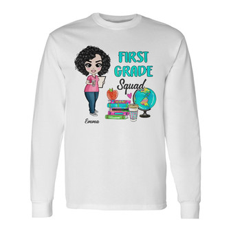 Personalized Back To School Teacher Squad Long Sleeve Shirt - Thegiftio UK