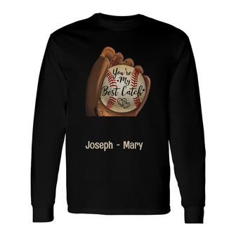 Personalized Baseball Couple Long Sleeve Shirt - Thegiftio UK