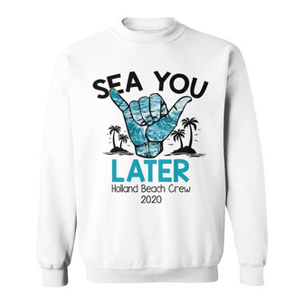 Personalized Beach Crew White Sweatshirt - Thegiftio UK