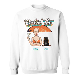Personalized Beach Dog Mom Sweatshirt - Thegiftio UK