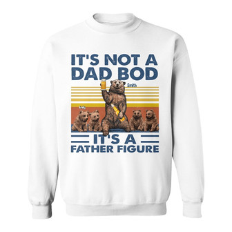 Personalized Bear Dad Bod Father Figure Sweatshirt - Thegiftio UK