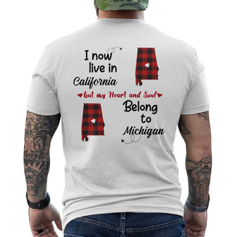 Personalized Belong To Born And Live Buffalo Plaid Back Print T-Shirt - Thegiftio UK