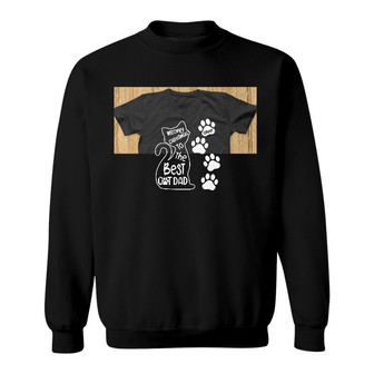 Personalized Best Cat Dad Christmas Sweatshirt - Thegiftio UK