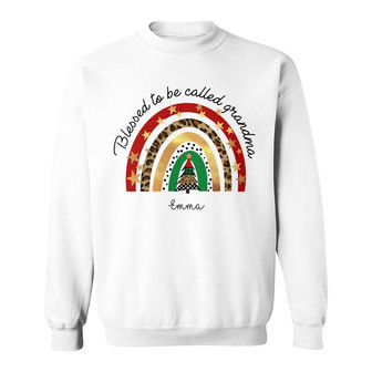 Personalized Blessed To Be Called Grandma Christmas Sweatshirt - Thegiftio UK