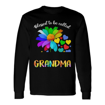 Personalized Blessed To Be Called Mom Grandma Long Sleeve Shirt - Thegiftio UK