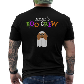 Personalized Boo Crew Dog Halloween Back Print T-Shirt - Thegiftio UK