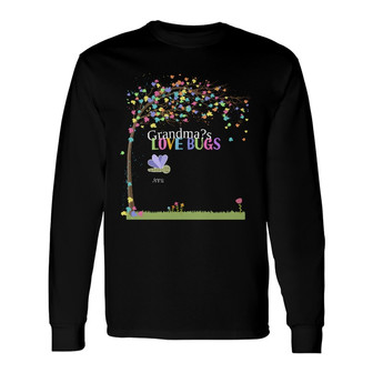 Personalized Bugs Kids Mom Grandma Long Sleeve Shirt - Thegiftio UK
