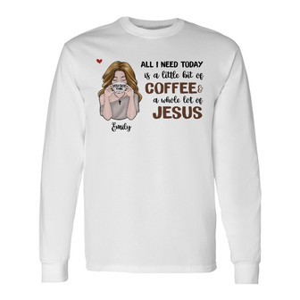 Personalized BWA Coffee Jesus Long Sleeve Shirt - Thegiftio UK