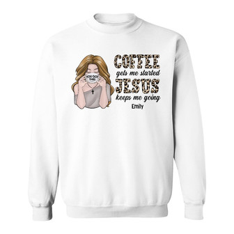 Personalized BWA Coffee Jesus Sweatshirt - Thegiftio UK