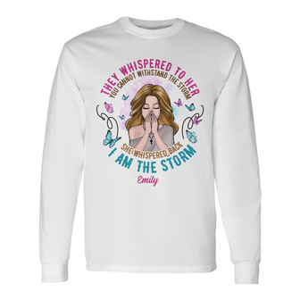 Personalized BWA I Am The Storm Long Sleeve Shirt - Thegiftio UK