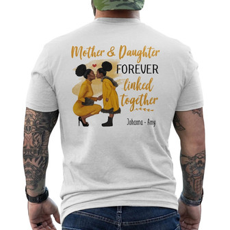 Personalized BWA Mom Mother And Daughter Back Print T-Shirt - Thegiftio UK