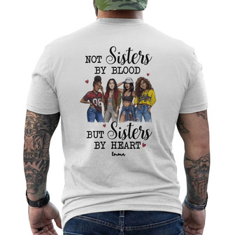 Personalized BWA Sisters By Heart Back Print T-Shirt - Thegiftio UK
