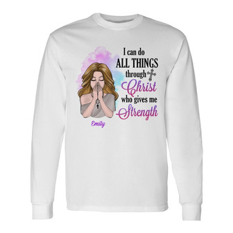 Personalized BWA Strength Long Sleeve Shirt - Thegiftio UK