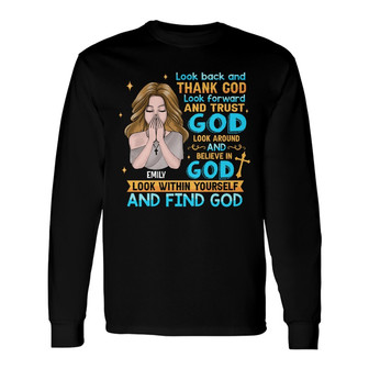 Personalized BWA Thank God Long Sleeve Shirt - Thegiftio UK