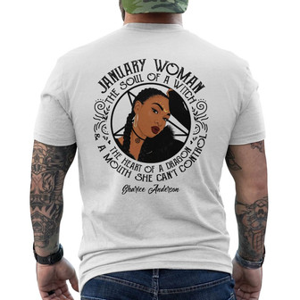 Personalized BWA Witch Back Print T-Shirt - Thegiftio UK