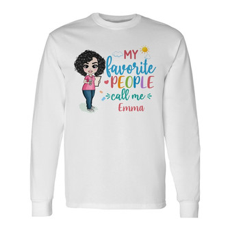 Personalized Call Me Teacher Back To School Long Sleeve Shirt - Thegiftio UK