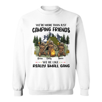 Personalized Camping Bear Friends Sweatshirt - Thegiftio UK
