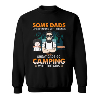 Personalized Camping Dad Grandpa Sweatshirt - Thegiftio UK