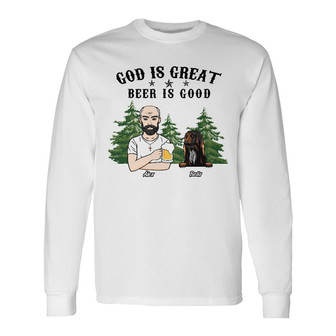 Personalized Camping Dog Dad People Are Crazy Long Sleeve Shirt - Thegiftio UK