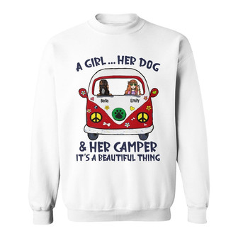 Personalized Camping Dog Sweatshirt - Thegiftio UK
