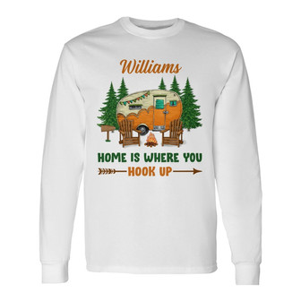 Personalized Camping Family White Long Sleeve Shirt - Thegiftio UK