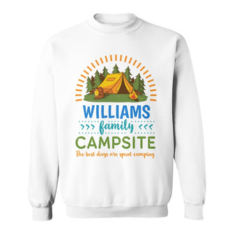 Personalized Camping Family White Sweatshirt - Thegiftio UK