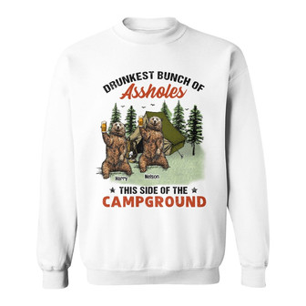 Personalized Camping Friends Bear Sweatshirt - Thegiftio UK