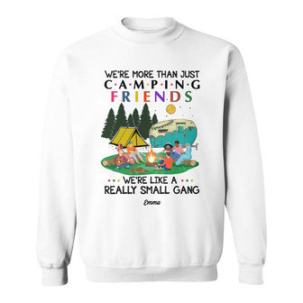 Personalized Camping Gang White Sweatshirt - Thegiftio UK