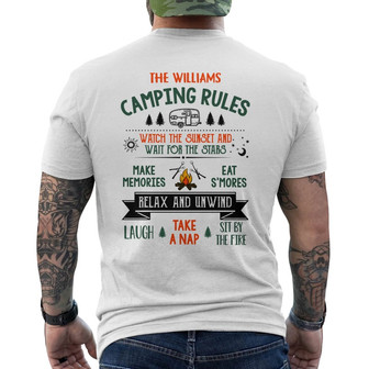 Personalized Camping Husband - Back Print - Thegiftio UK