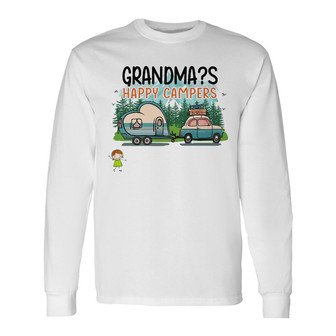 Personalized Camping Kids Of Mom Grandma Long Sleeve Shirt - Thegiftio UK