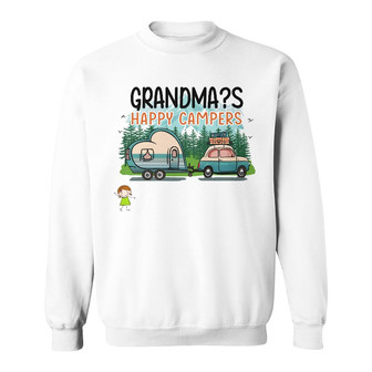 Personalized Camping Kids Of Mom Grandma Sweatshirt - Thegiftio UK